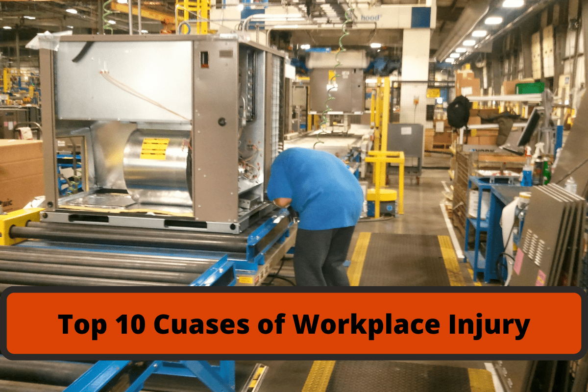 10 causes of workplace injury